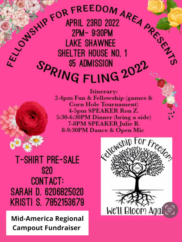 Fellowship for Freedom Spring Fling 2022 MidAmerica Region of NA